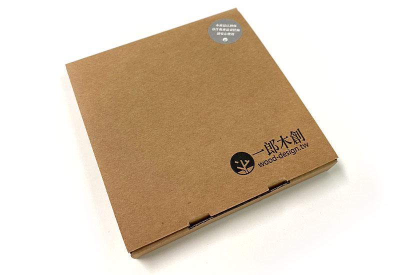 心持木杯墊 圓-2隻金魚